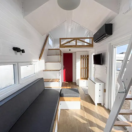 Red Tiny House Camping